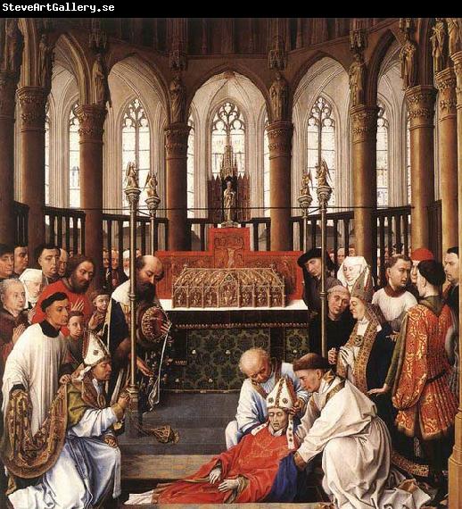 WEYDEN, Rogier van der Exhumation of St Hubert